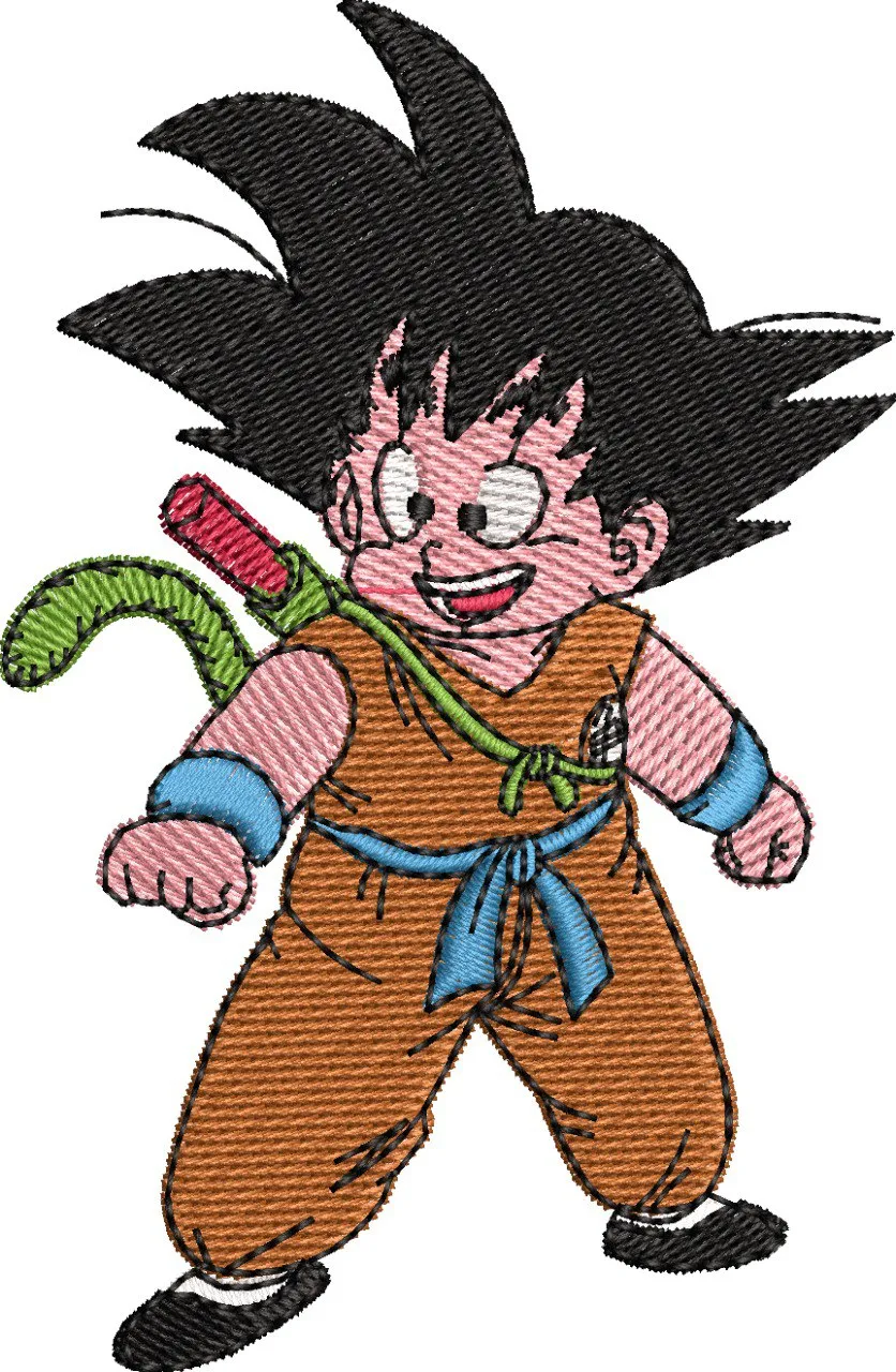 Main preview of  Kid Goku Embroidery Pose 