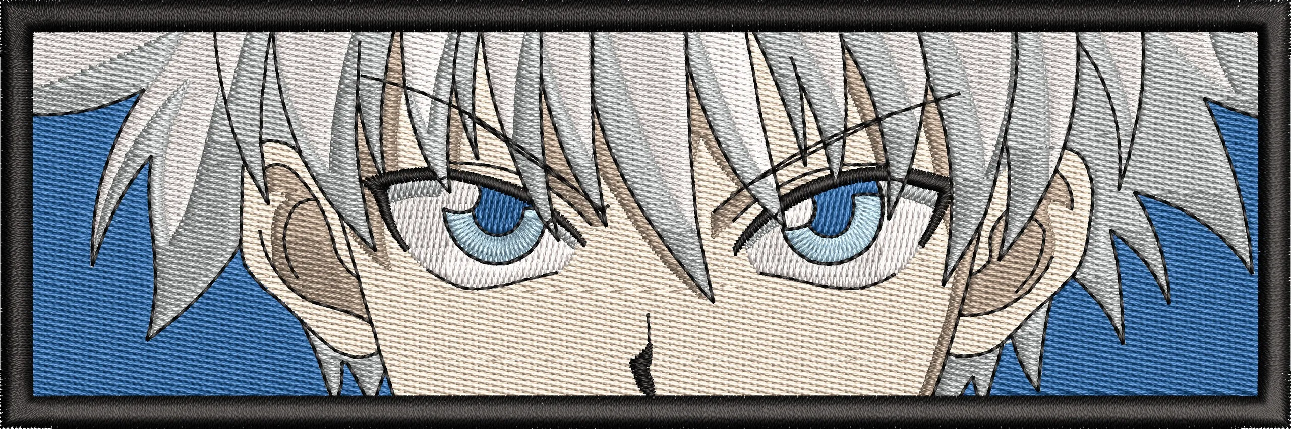 Main preview of  Killua Zoldyck Eyes Close Up Blue Background 