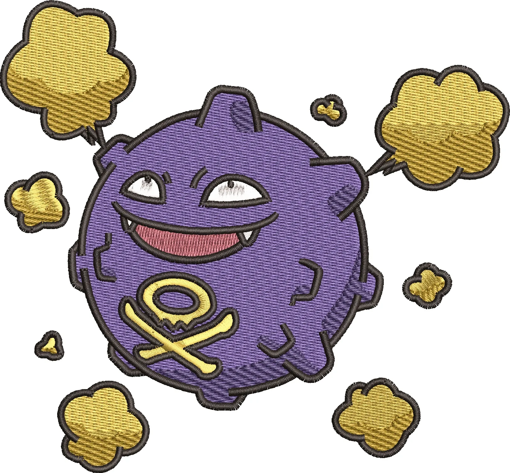 Main preview of  Koffing Pokemon Embroidered Style 