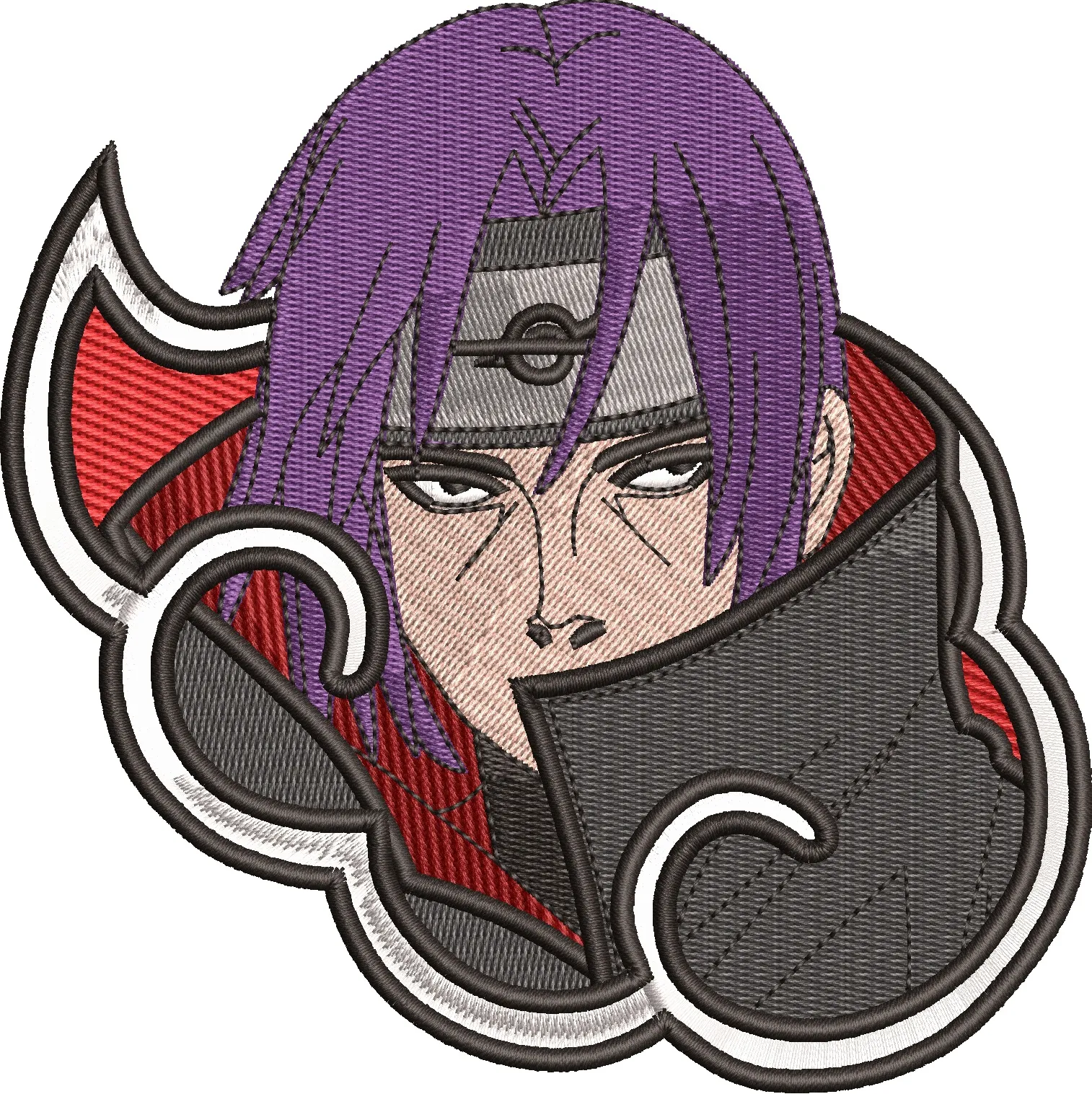 Main preview of  Konan Akatsuki Embroidered Patch 