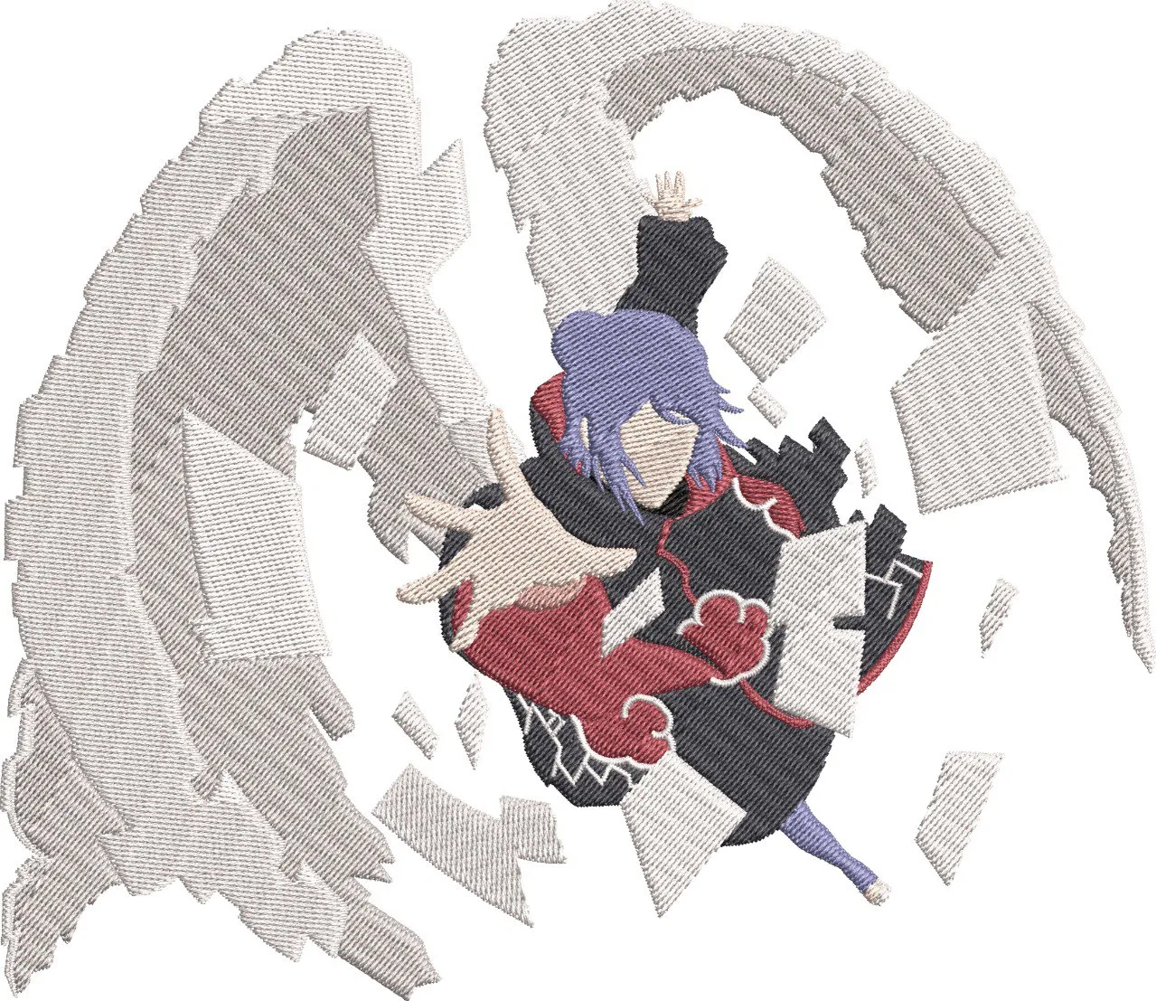 Main preview of  Konan with Paper Wings and Akatsuki Cloak 