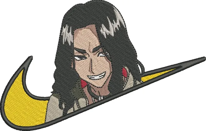  Kukisake from Tokyo Revengers with Nike Swoosh  embroidery pattern preview