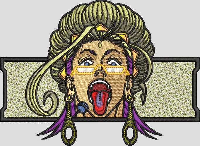  Lisa Lisa JoJo Head Embroidery  embroidery pattern preview