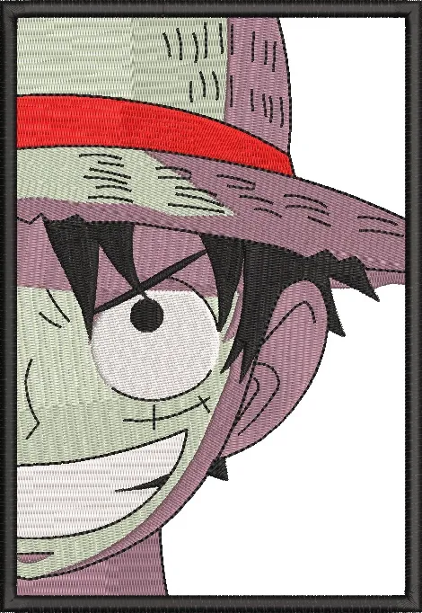 Main preview of  Luffy Embroidered Half Face Portrait 