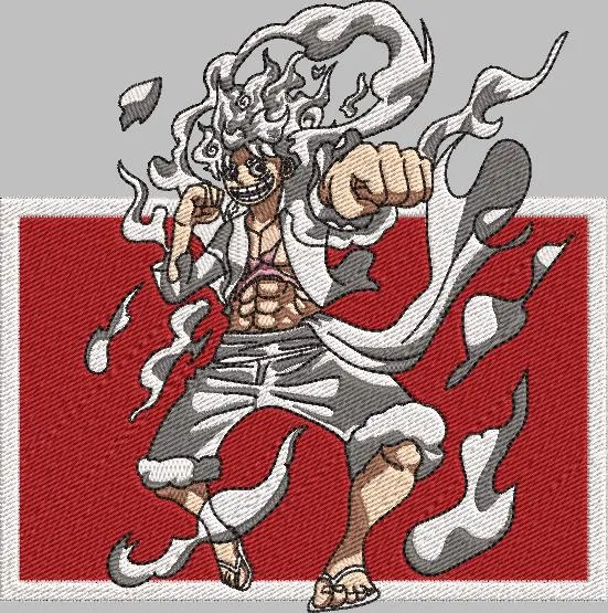 Main preview of  Luffy Gear Fifth Embroidery Patch 