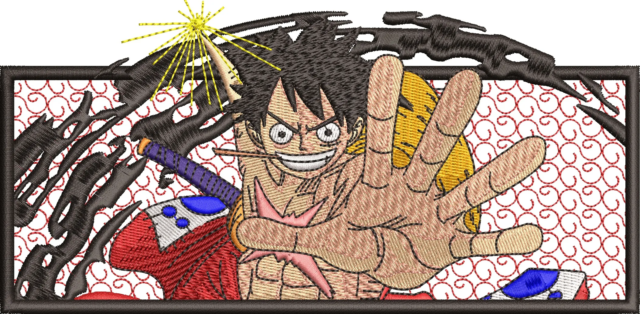 Main preview of  Luffy Gear Fourth Embroidered Patch 