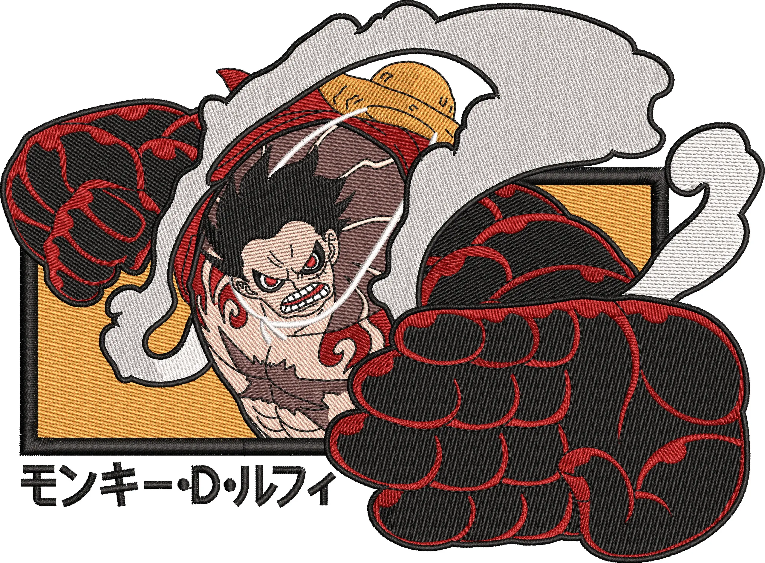 Main preview of  Luffy Gear Fourth with Smoke Embroidery 