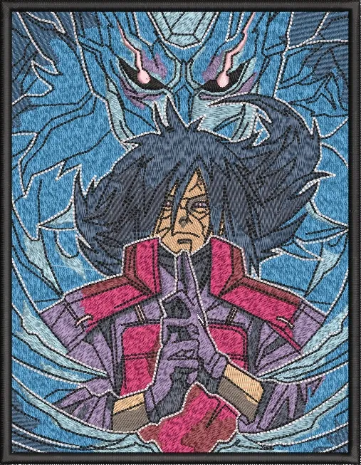  Madara Uchiha with Susanoo Embroidered Style  embroidery pattern preview