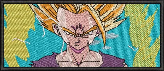  Majin Vegeta Super Saiyan Patch  embroidery pattern preview