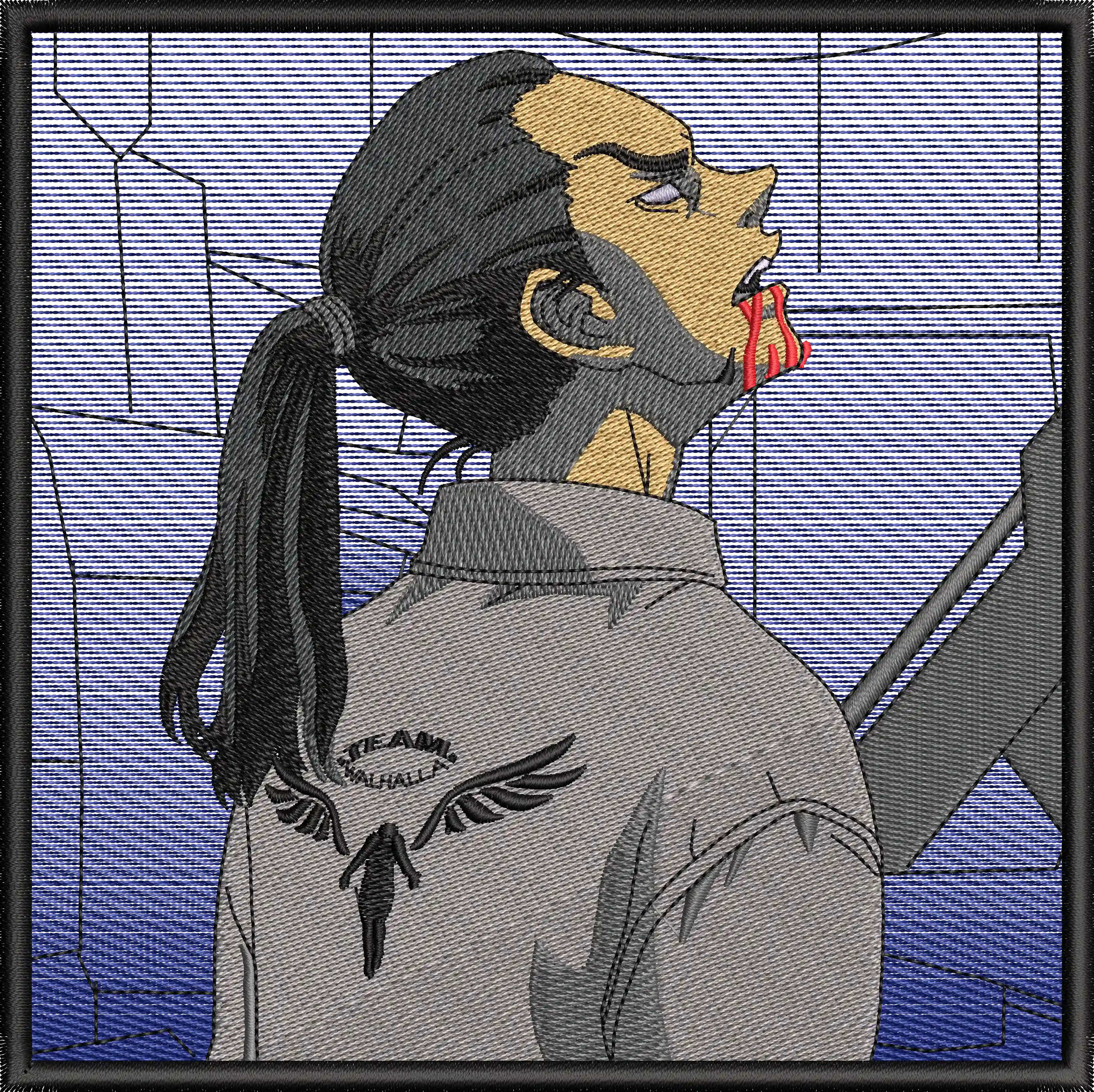 Main preview of  Manjiro Sano Embroidery Profile with Valhalla Logo 