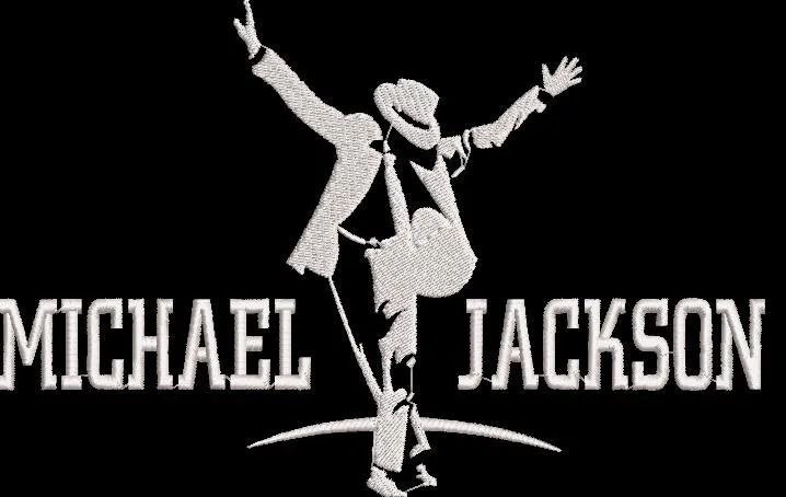  Michael Jackson Silhouette with Name  embroidery pattern preview