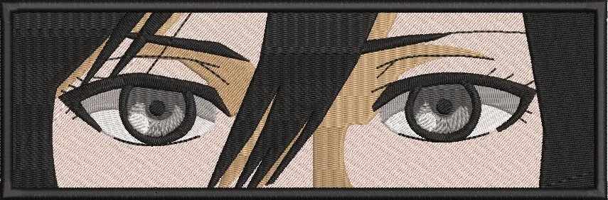  Mikasa Ackerman Eyes Closeup Patch  embroidery pattern preview
