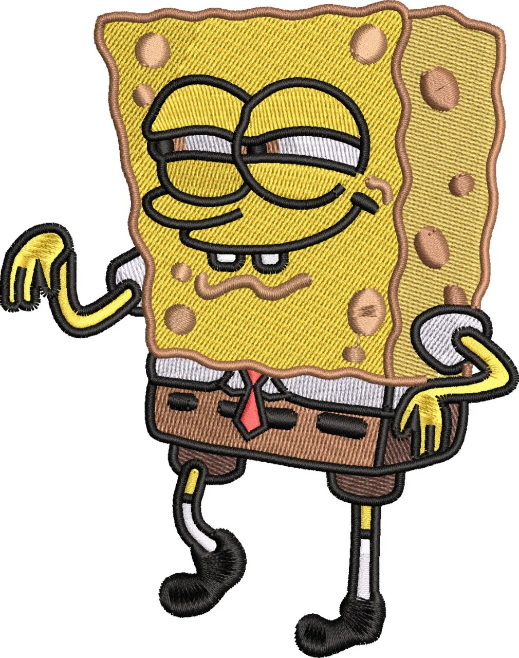 Main preview of  Mocking Spongebob Meme Embroidery 