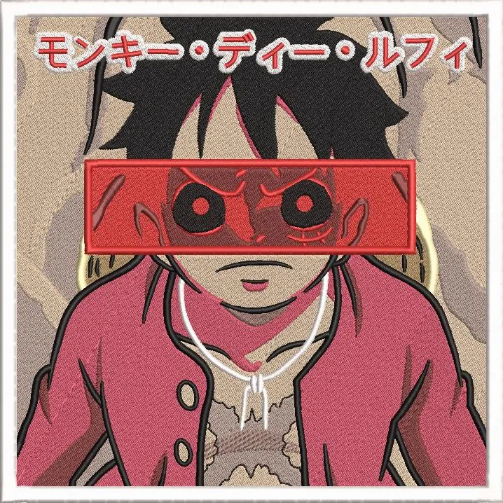 Main preview of  Monkey D Luffy Embroidered Patch Style 