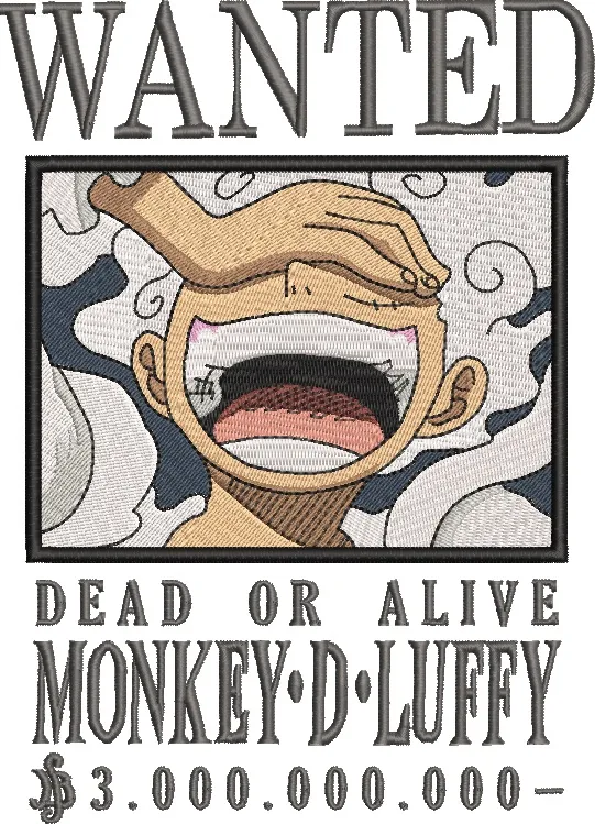 Main preview of  Monkey D Luffy Gear 5 Wanted Poster 