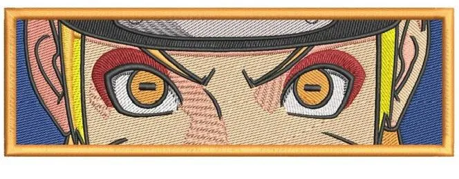  Naruto Sage Mode Embroidered Eyes Patch  embroidery pattern preview