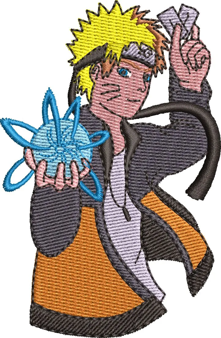  Naruto Uzumaki Rasengan Embroidery  embroidery pattern preview