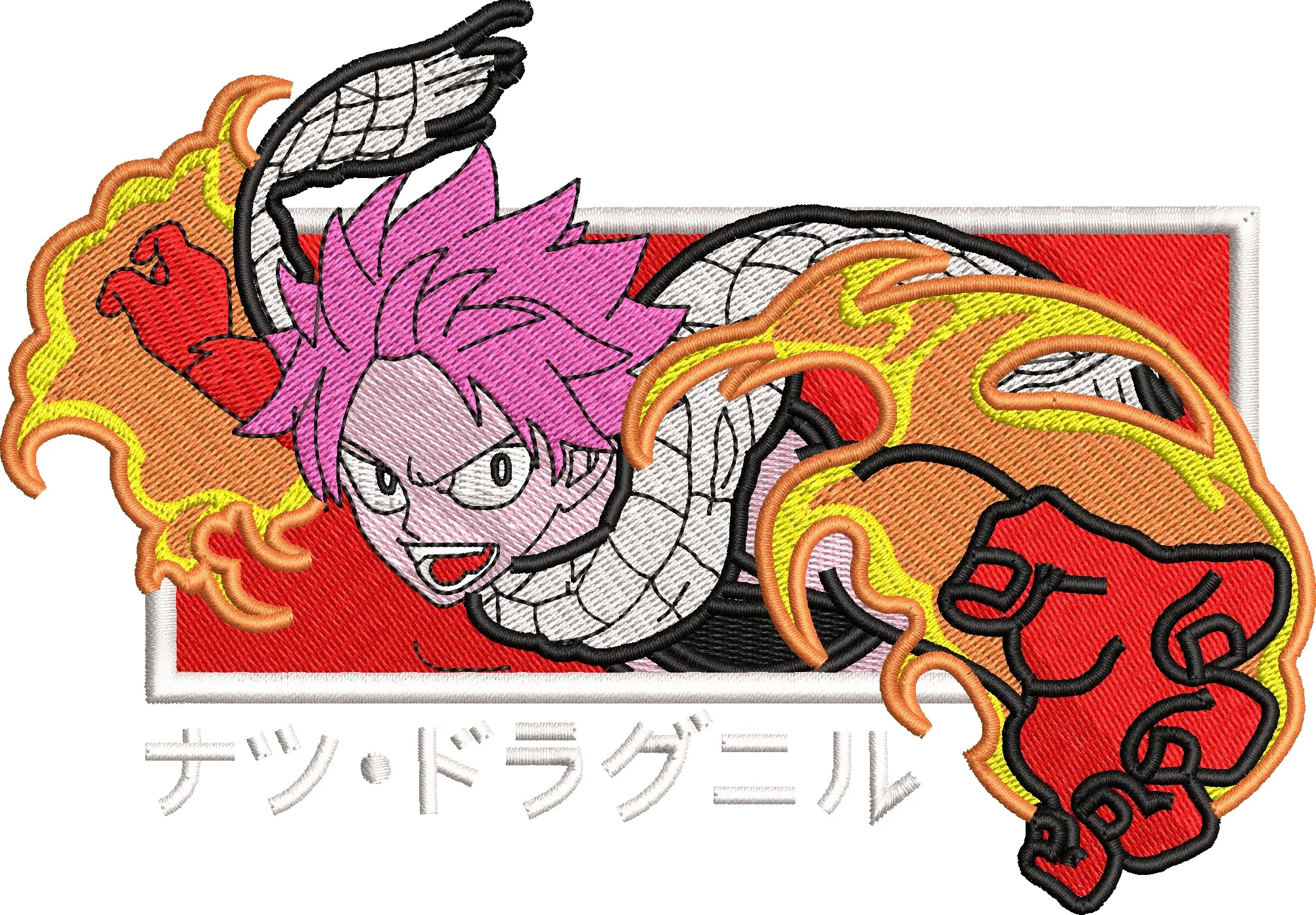 Main preview of  Natsu Dragneel Fire Fist Embroidered Patch 