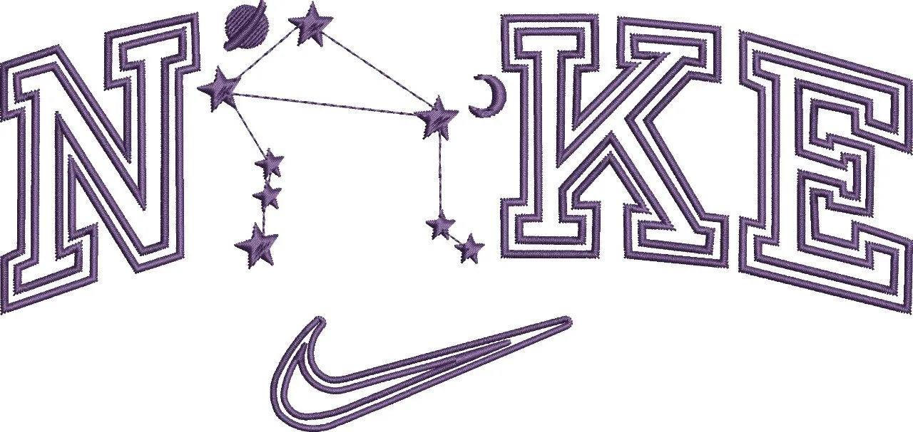 Main preview of  Nike Letters with Constellation and Swoosh 