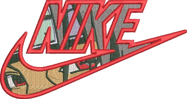  Nike Logo Cartoon Interior Scene  embroidery pattern preview