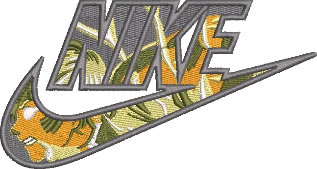 Main preview of  Nike Logo with Floral Embroidery 