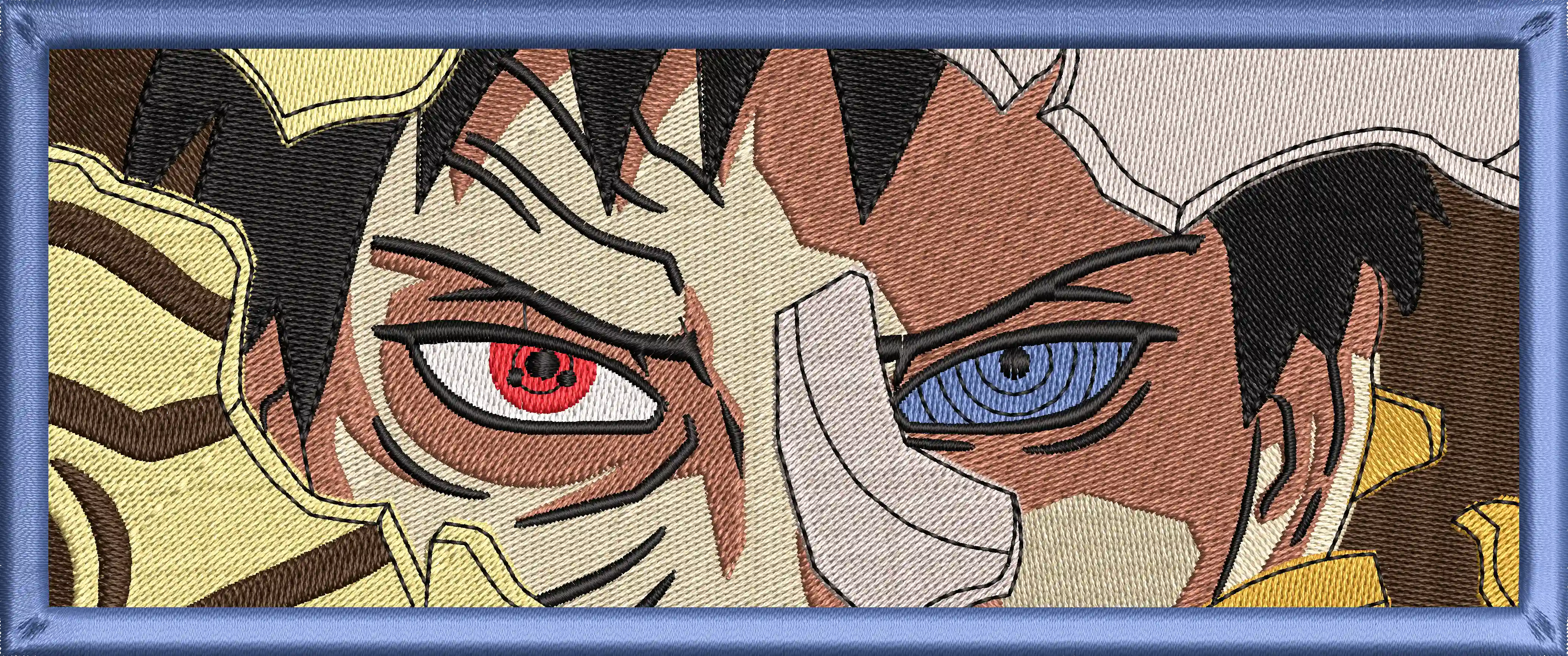 Obito Uchiha and Kakashi Hatake Mangekyou Eyes Closeup  embroidery pattern preview