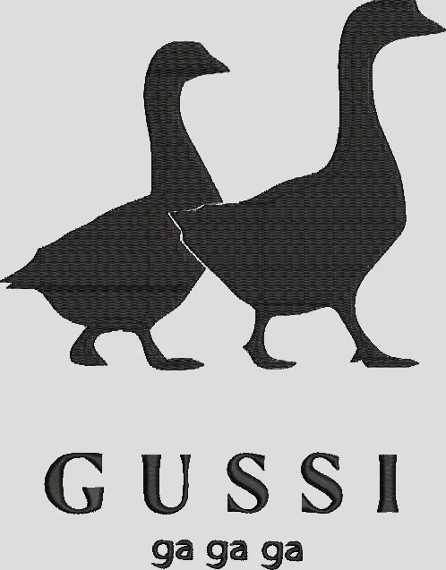  Parody Goose Logo Gussi  embroidery pattern preview