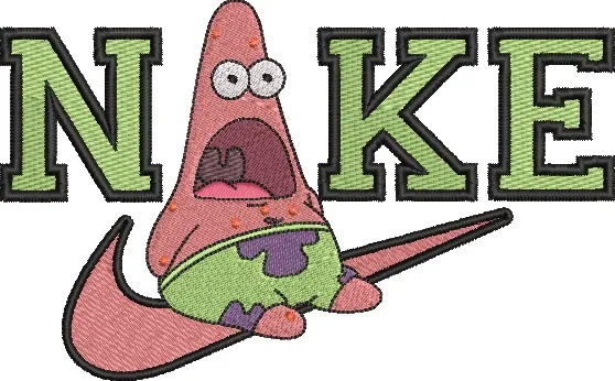 Main preview of  Patrick Star on Nike Parody Logo 