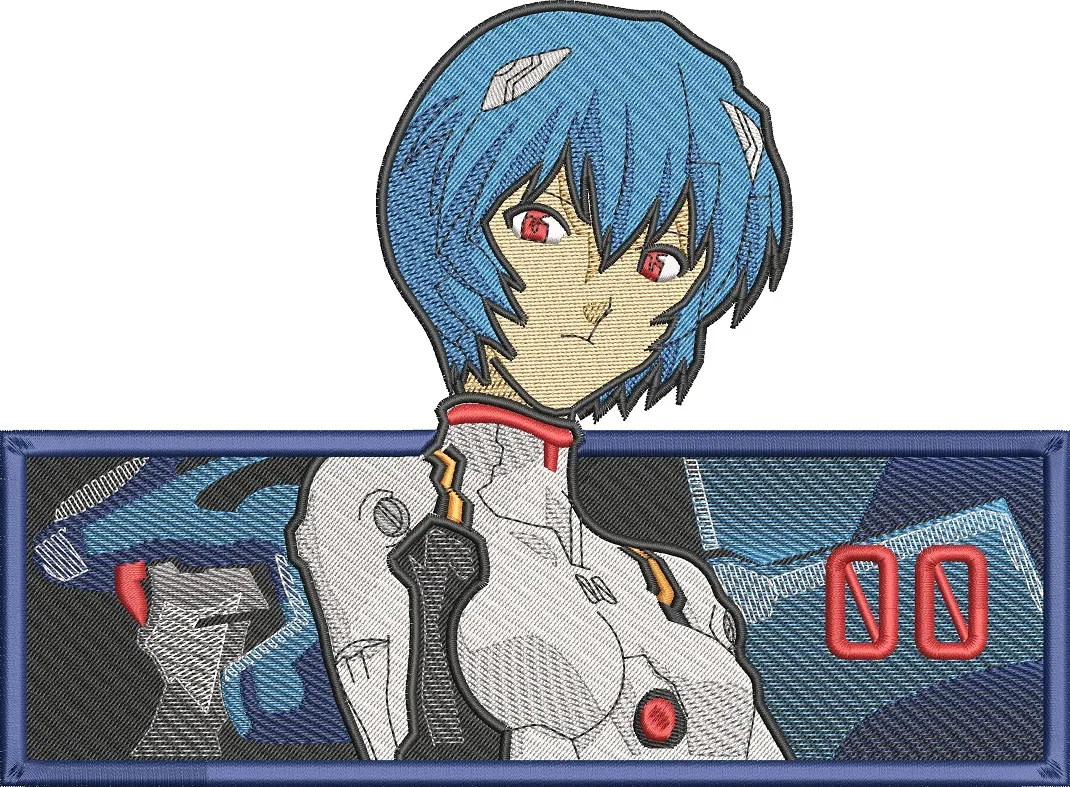 Main preview of  Rei Ayanami with EVA Unit 00 Patch 