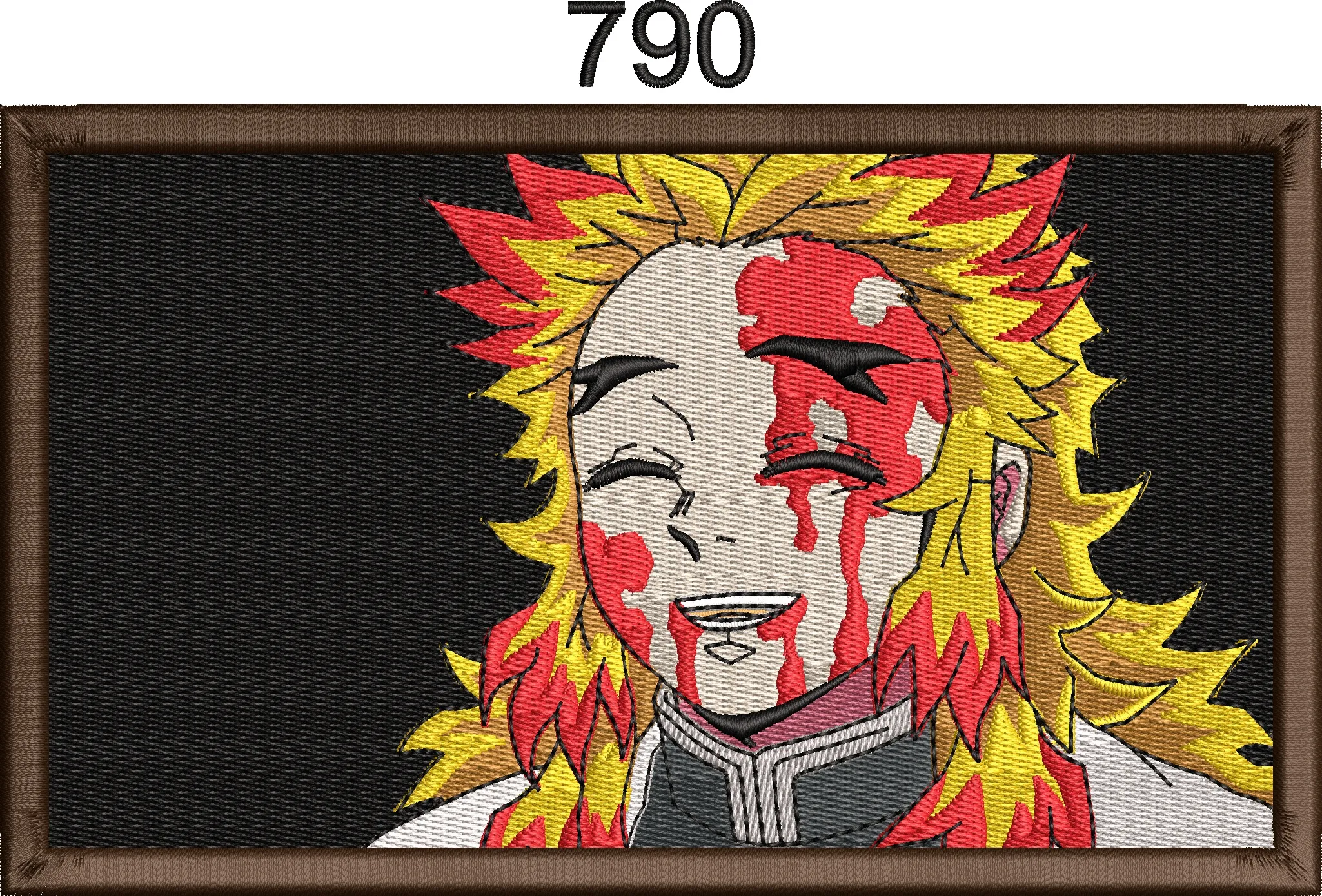  Rengoku Smiling with Blood Stains Demon Slayer  embroidery pattern preview