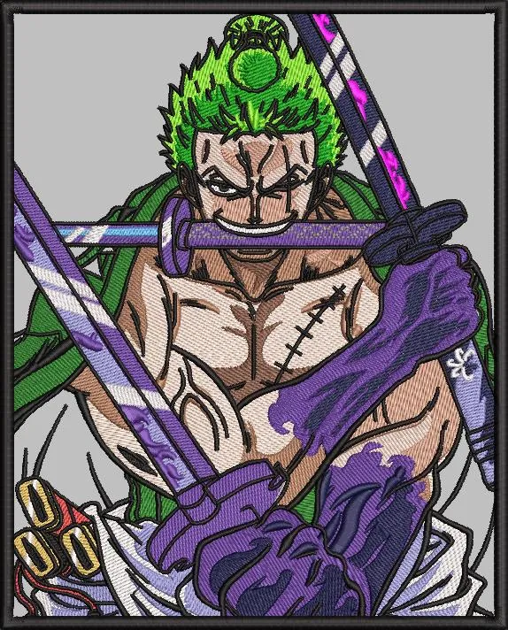 Main preview of  Roronoa Zoro Three Sword Style Embroidery 