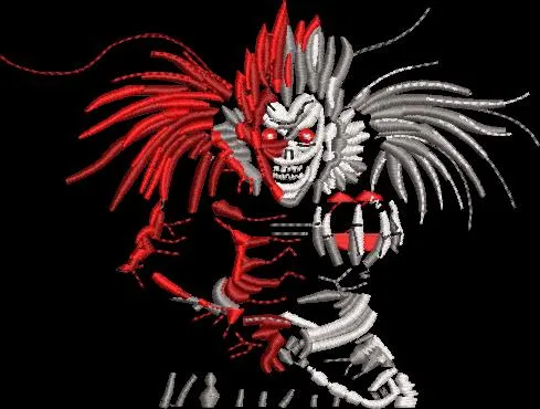  Ryuk Dual-Tone Embroidery Design  embroidery pattern preview