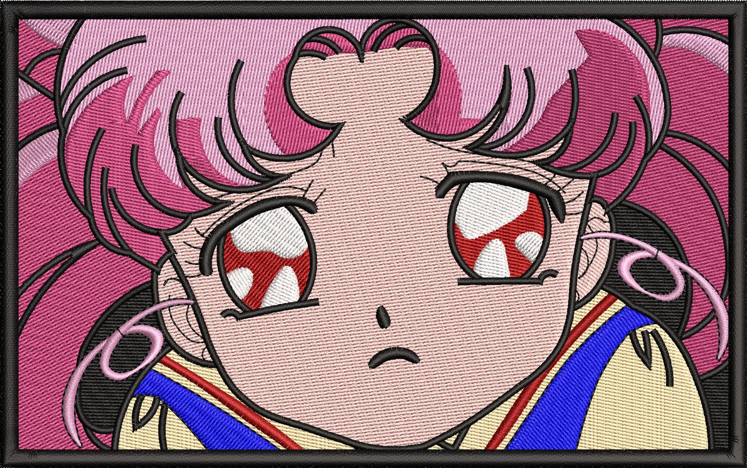 Main preview of  Sad Chibi Moon Close Up Embroidery 