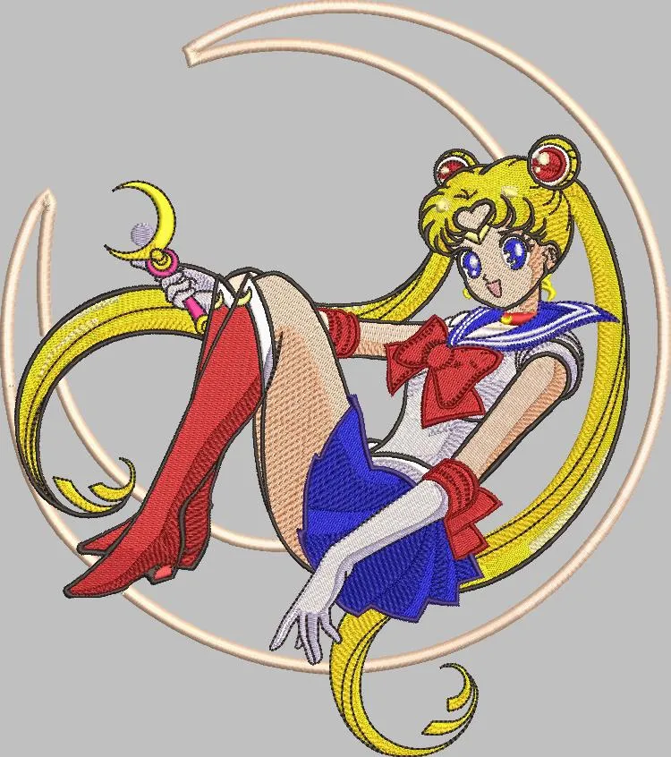 Main preview of  Sailor Moon Sitting with Crescent Wand 