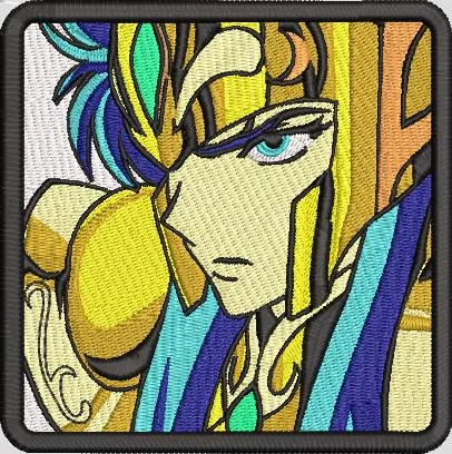 Main preview of  Saint Seiya Gold Saint Embroidered Patch Style 
