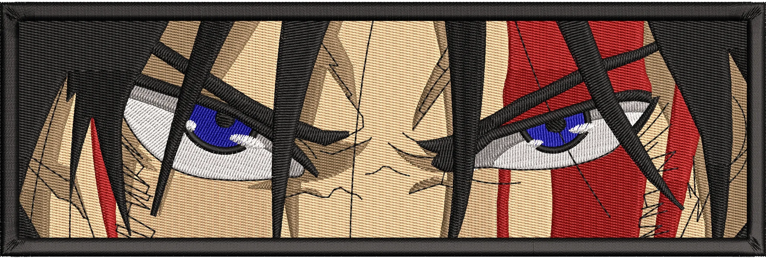 Sasuke Uchiha Close Up Eyes with Red Markings  embroidery pattern preview