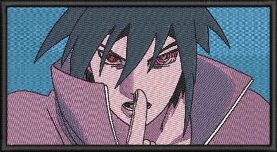 Main preview of  Sasuke Uchiha with Sharingan Embroidered Patch 