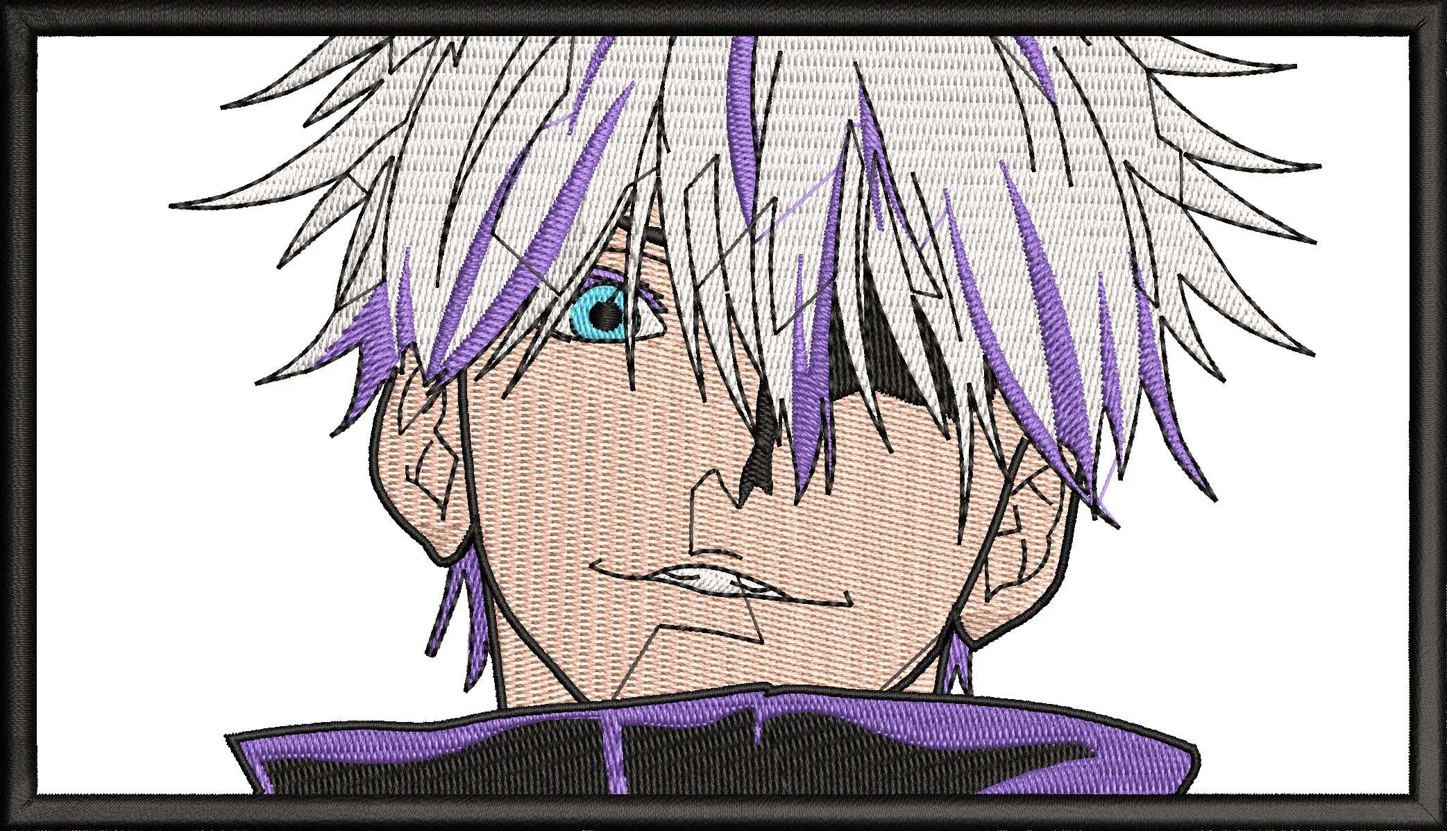  Satoru Gojo Close Up Embroidery Style  embroidery pattern preview