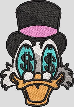 Main preview of  Scrooge McDuck Money Eyes Embroidery 