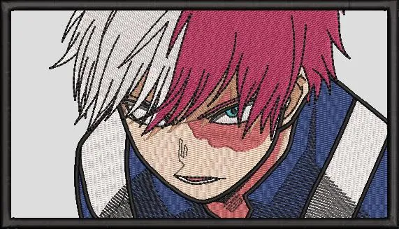 Main preview of  Shoto Todoroki Intense Portrait Embroidery Style 