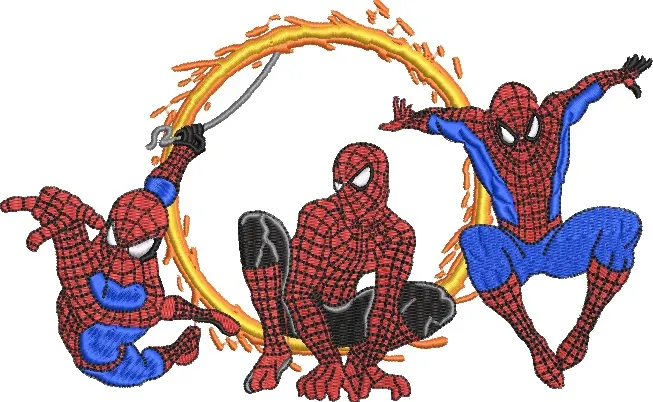 Main preview of  Spider Man Trio with Fiery Ring 