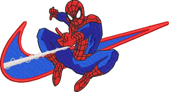 Main preview of  Spiderman on Nike Swoosh 