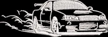  Sport Car Skid Embroidery  embroidery pattern preview