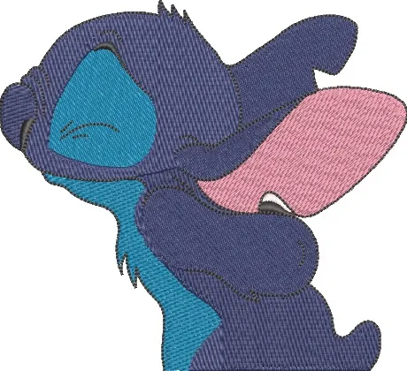  Stitch Side Profile with Closed Eyes  embroidery pattern preview