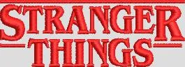  Stranger Things Red Embroidered Logo  embroidery pattern preview