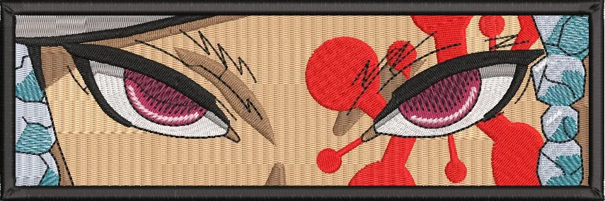  Tengen Uzui Eyes Close Up Demon Slayer  embroidery pattern preview