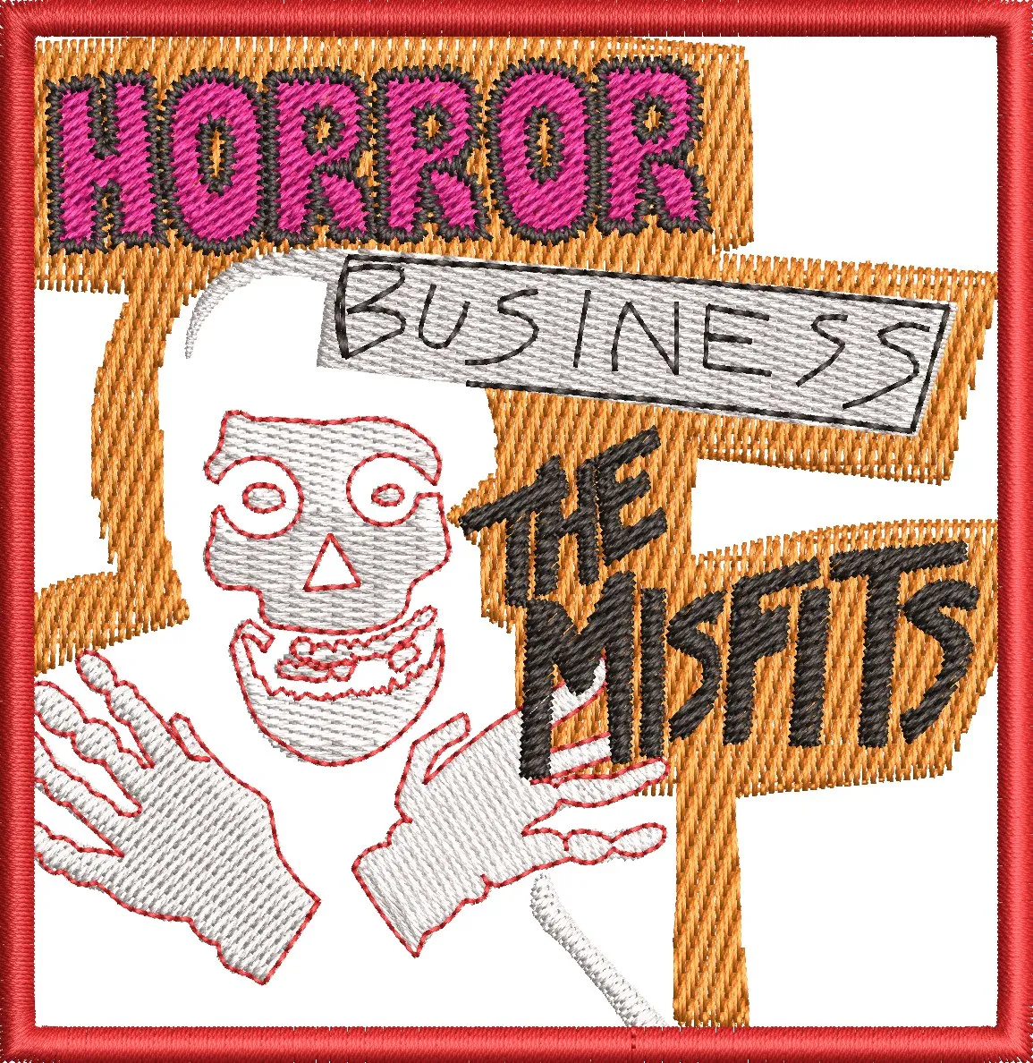  The Misfits Horror Business Embroidery Patch  embroidery pattern preview