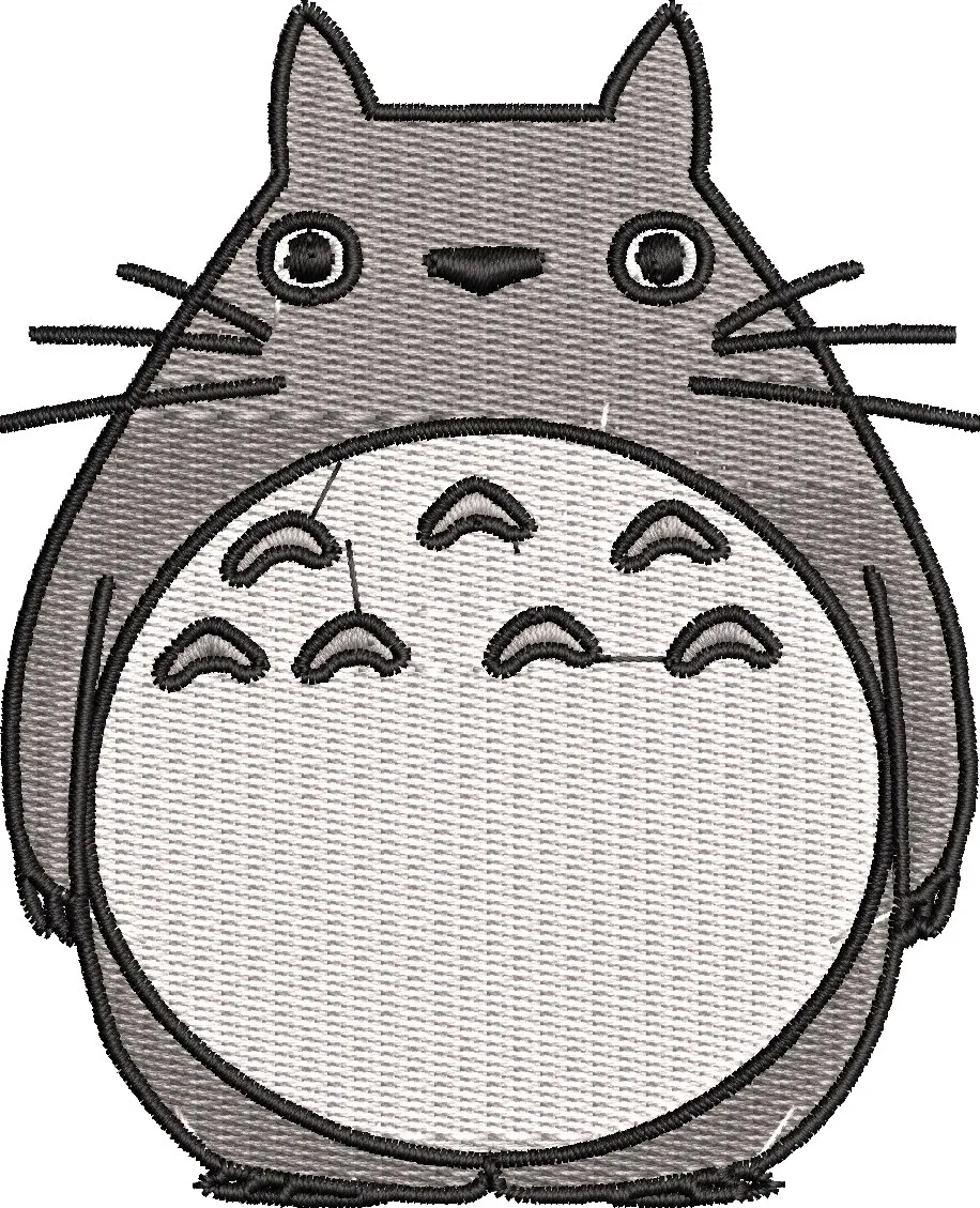  Totoro Embroidery Patch Style  embroidery pattern preview