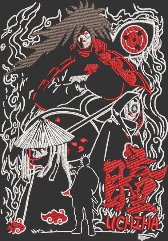  Uchiha Clan Madara Embroidery Art  embroidery pattern preview