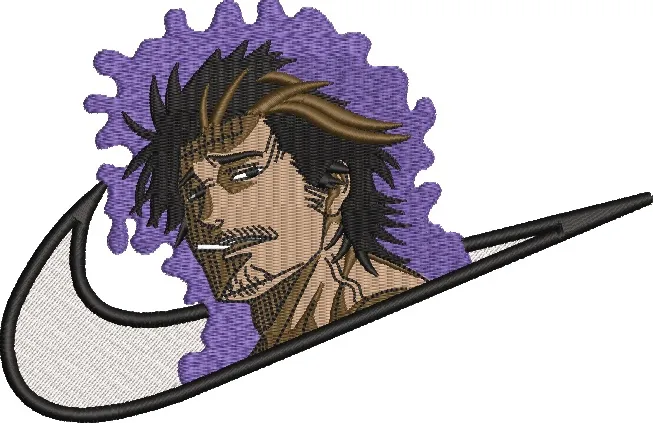  Yami Sukehiro in Nike Swoosh with Purple Aura  embroidery pattern preview